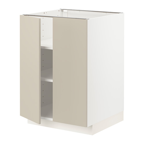 METOD base cabinet with shelves/2 doors