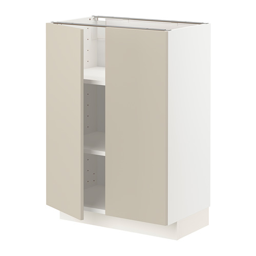 METOD base cabinet with shelves/2 doors
