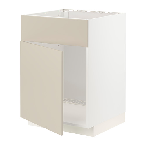 METOD base cabinet f sink w door/front