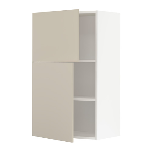 METOD wall cabinet with shelves/2 doors