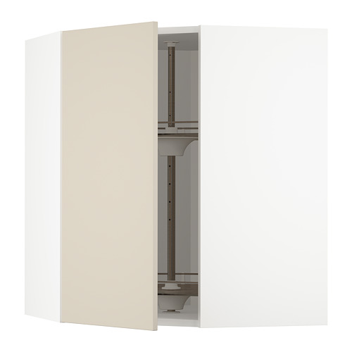 METOD corner wall cabinet with carousel