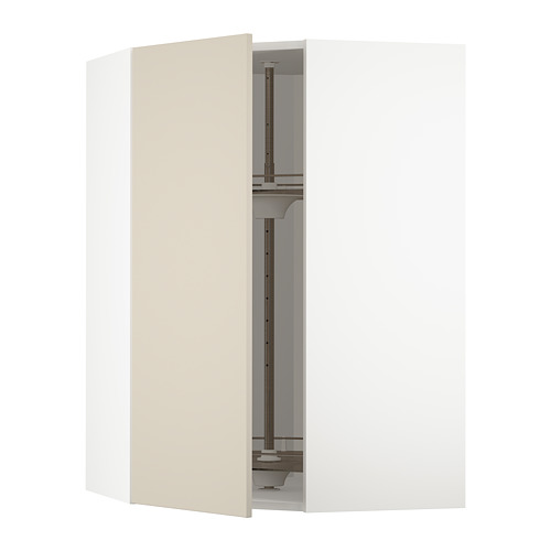 METOD corner wall cabinet with carousel