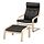 POÄNG, armchair and footstool