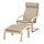 POÄNG, armchair and footstool