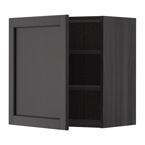 METOD wall cabinet with shelves