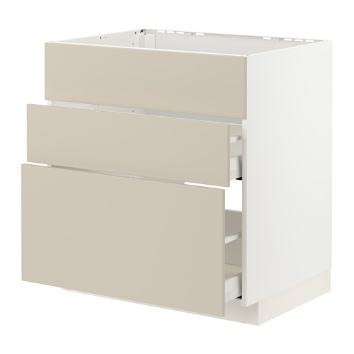 METOD/MAXIMERA base cab f sink+3 fronts/2 drawers