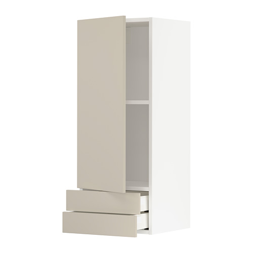 METOD/MAXIMERA wall cabinet with door/2 drawers