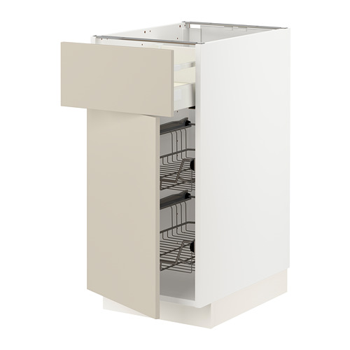 METOD/MAXIMERA base cab w wire basket/drawer/door