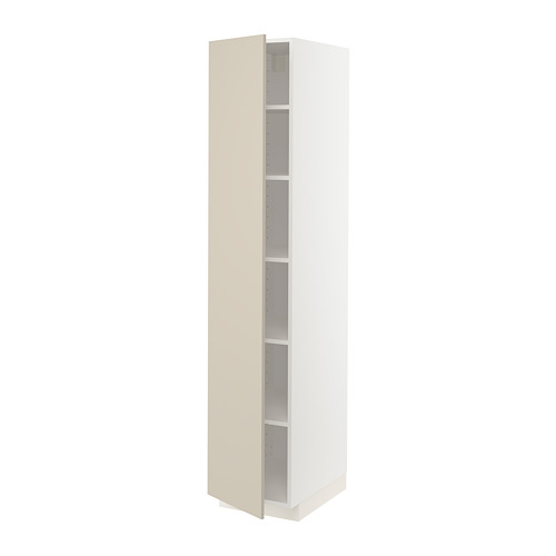 METOD high cabinet with shelves
