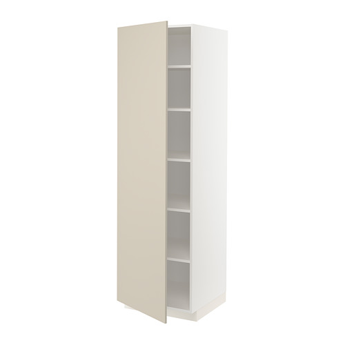METOD high cabinet with shelves