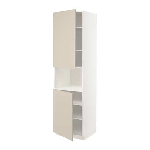 METOD high cab f micro w 2 doors/shelves