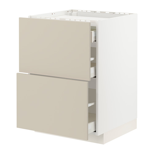 METOD/MAXIMERA base cab f hob/2 fronts/3 drawers