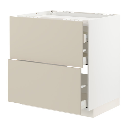 METOD/MAXIMERA base cab f hob/2 fronts/3 drawers