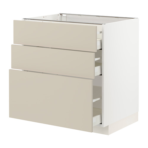 METOD/MAXIMERA base cabinet with 3 drawers