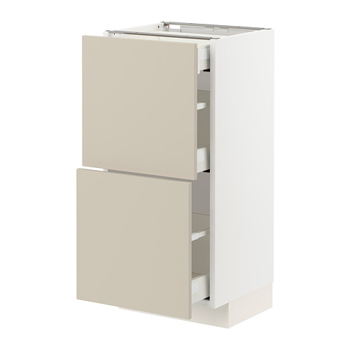 METOD/MAXIMERA base cab with 2 fronts/3 drawers