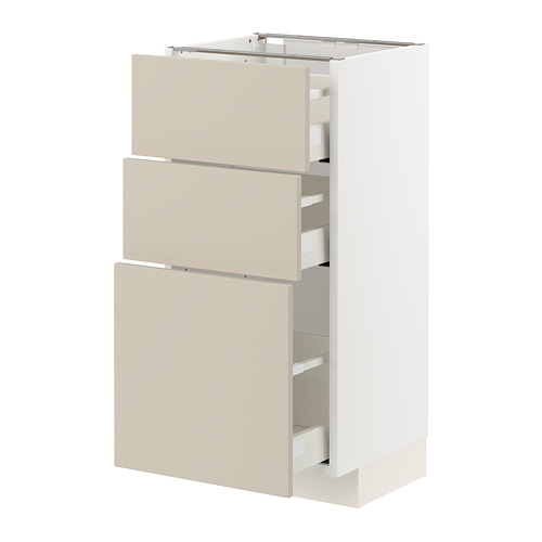 METOD/MAXIMERA base cabinet with 3 drawers