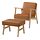 EKENÄSET, armchair and footstool
