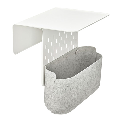 KRAMPHULT/SKÅDIS, armrest tray with storage basket