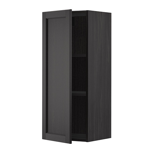 METOD wall cabinet with shelves