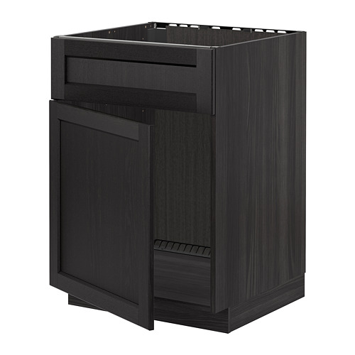 METOD base cabinet f sink w door/front
