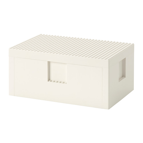 BYGGLEK, LEGO® kassi með loki