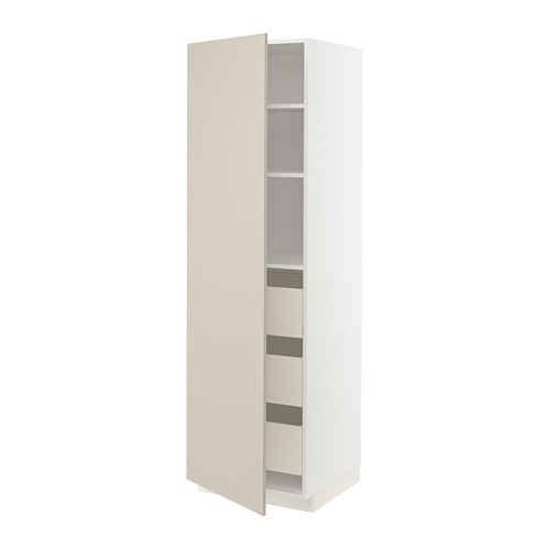 METOD/MAXIMERA high cabinet with drawers
