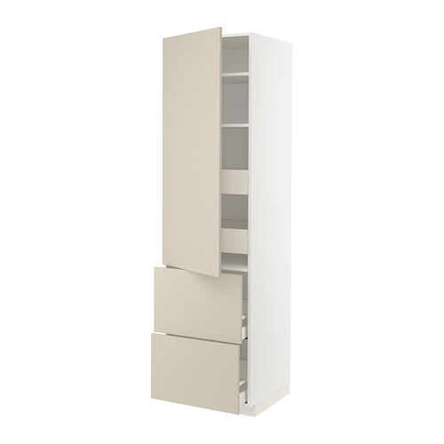 METOD/MAXIMERA hi cab w shlvs/4 drawers/dr/2 frnts