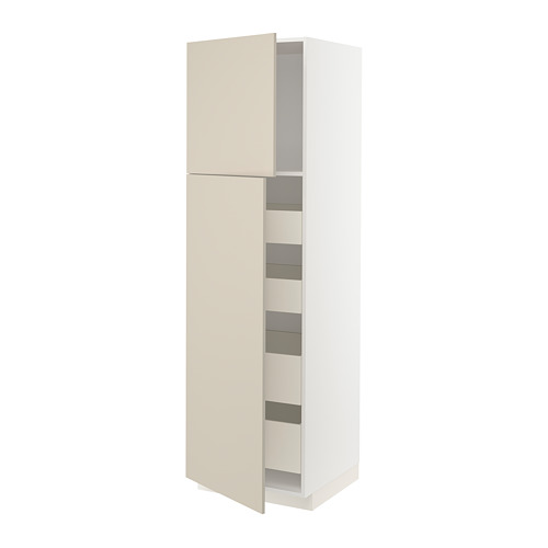 METOD/MAXIMERA hi cab w 2 doors/4 drawers