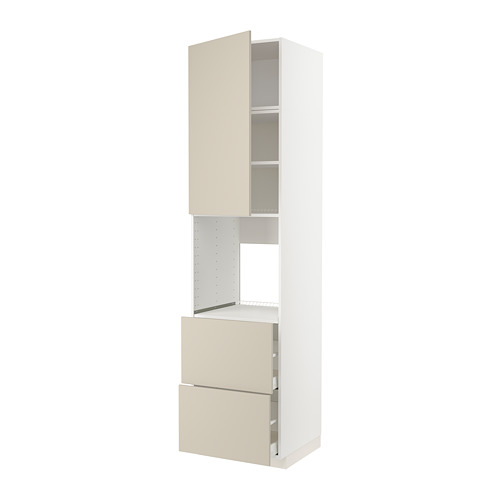 METOD/MAXIMERA high cabinet f oven+door/2 drawers