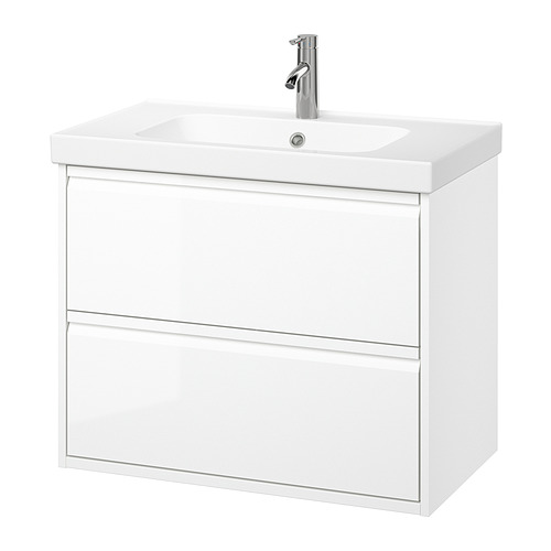 ÄNGSJÖN/ORRSJÖN, wash-stnd w drawers/wash-basin/tap