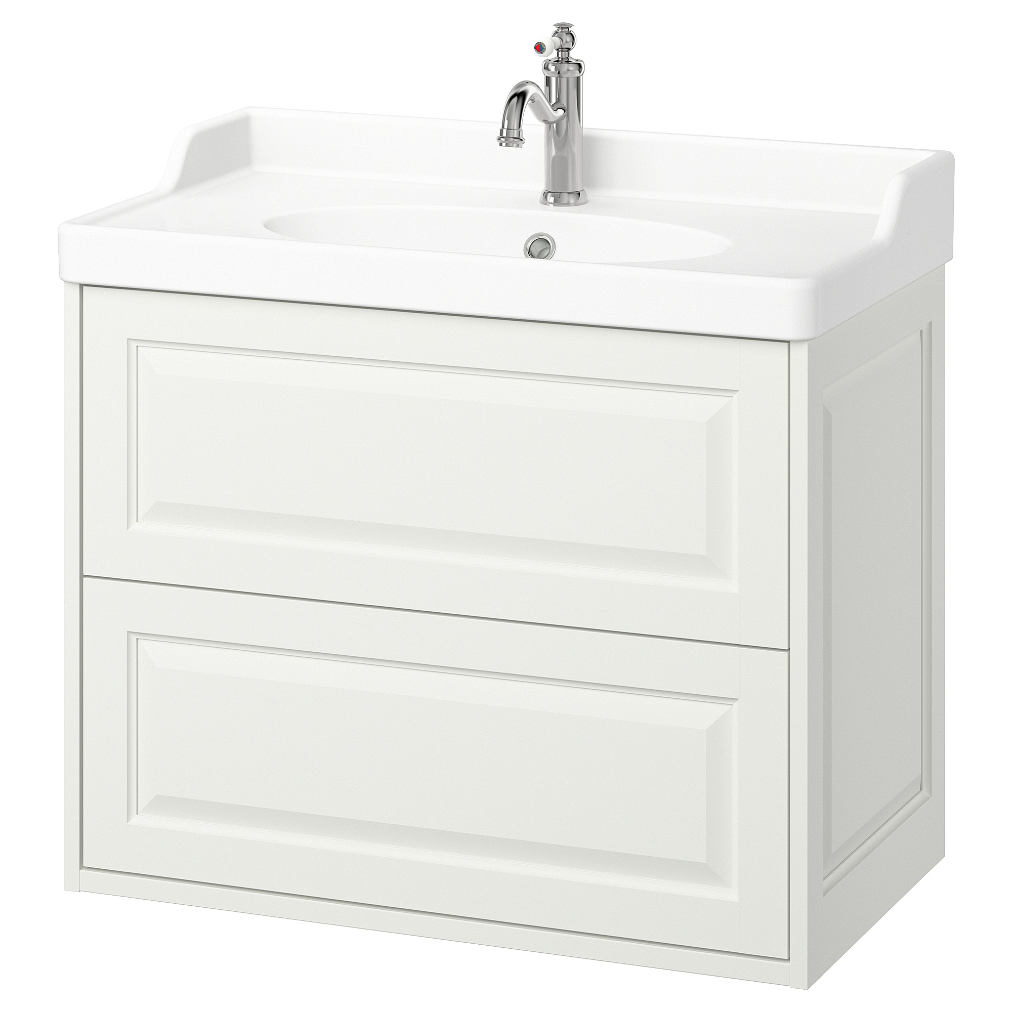 TÄNNFORSEN/RUTSJÖN wash-stnd w drawers/wash-basin/tap