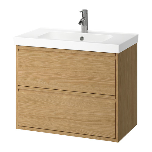 ÄNGSJÖN/ORRSJÖN, wash-stnd w drawers/wash-basin/tap