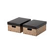 SVARTTRÄDA box with lid