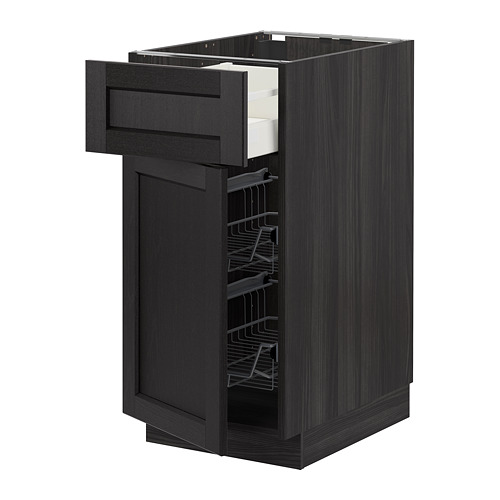 METOD/MAXIMERA base cab w wire basket/drawer/door