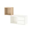 White stained oak effect/white