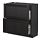 METOD, base cabinet with 2 drawers