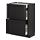 METOD/MAXIMERA, base cab with 2 fronts/3 drawers