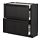 METOD/MAXIMERA, base cab with 2 fronts/3 drawers