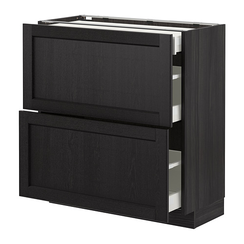 METOD/MAXIMERA base cab with 2 fronts/3 drawers