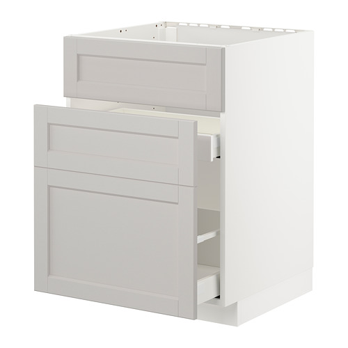 METOD/MAXIMERA base cab f sink+3 fronts/2 drawers