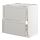 METOD/MAXIMERA, base cab f sink+2 fronts/2 drawers