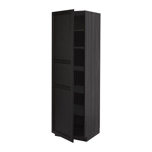 METOD high cabinet with shelves