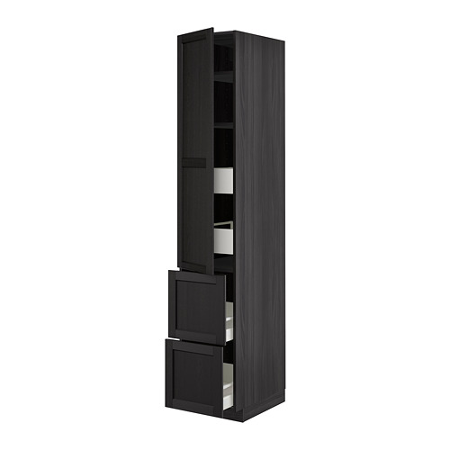 METOD/MAXIMERA hi cab w shlvs/4 drawers/dr/2 frnts