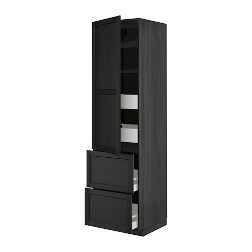METOD/MAXIMERA hi cab w shlvs/4 drawers/dr/2 frnts