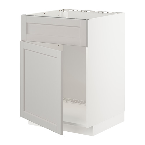 METOD base cabinet f sink w door/front