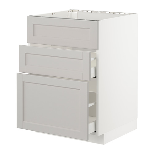 METOD/MAXIMERA base cab f sink+3 fronts/2 drawers