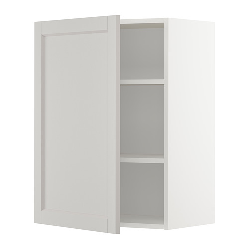 METOD wall cabinet with shelves