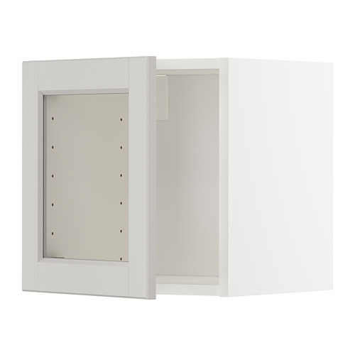 METOD wall cabinet with glass door