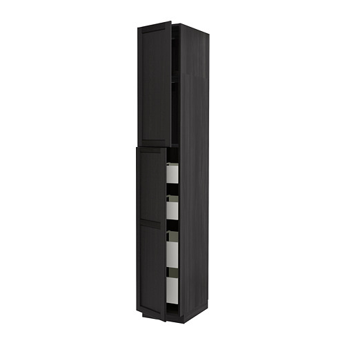 METOD/MAXIMERA hi cab w 2 doors/4 drawers