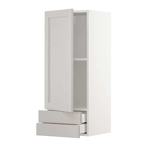 METOD/MAXIMERA wall cabinet with door/2 drawers
